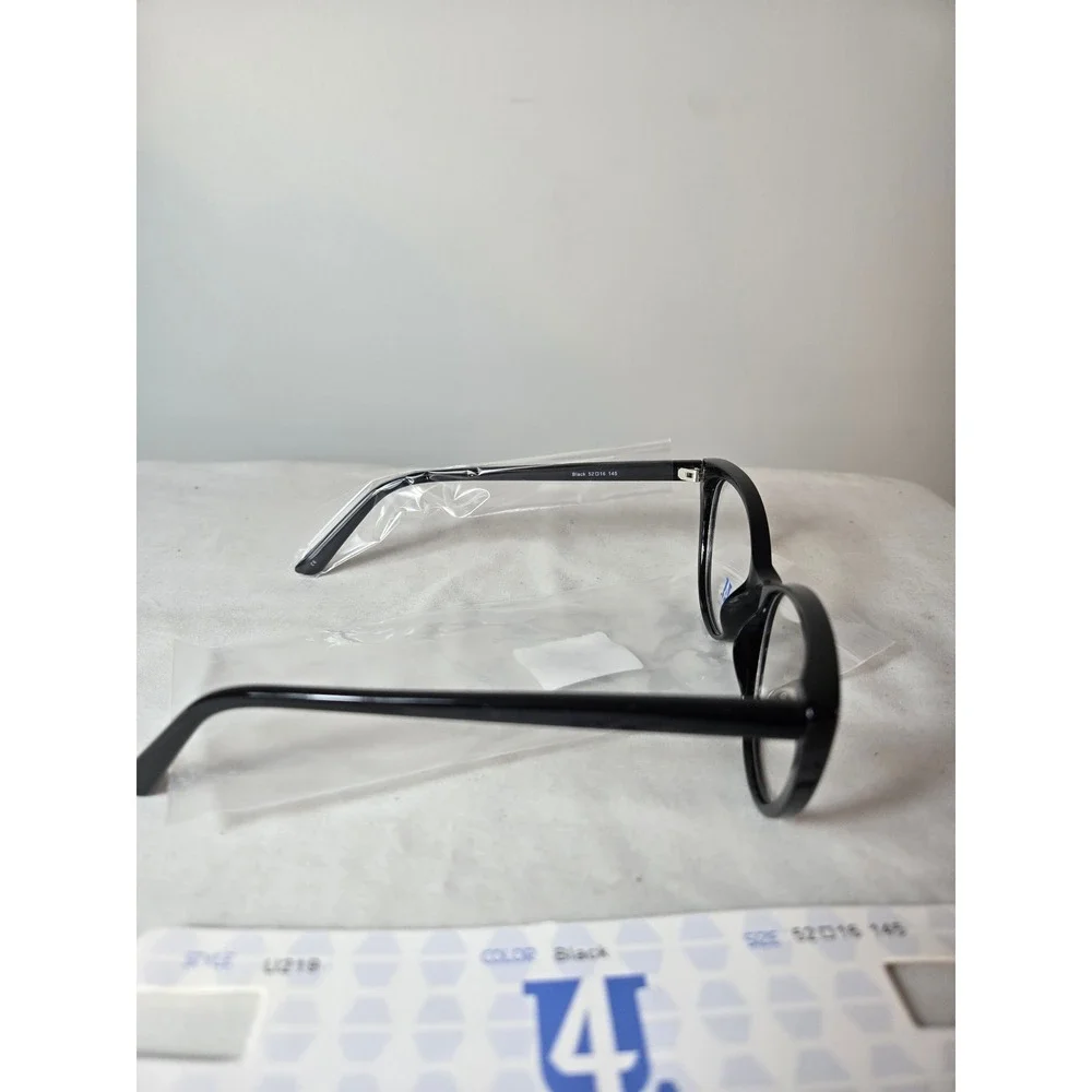 Four You U219 Black Cat Eye Eyeglass Frames Women 52-16-145 Sturdy Glasses